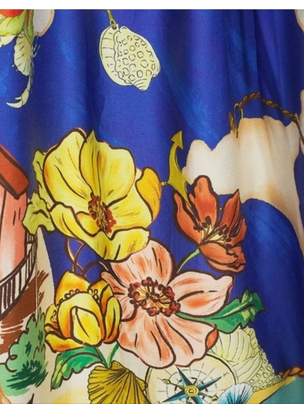 ANTONIO MELANI Evie Ocean Print Maxi A-Line Skirt Top Set sz 2 & 6 - Picture 11 of 15
